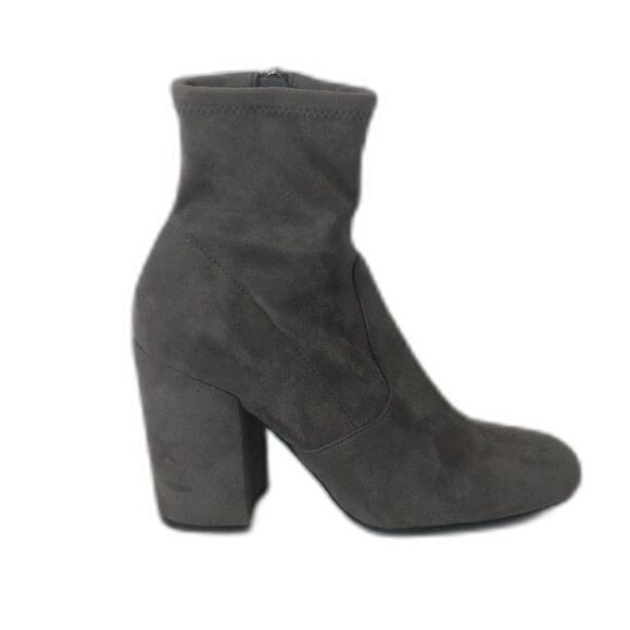 STEVE MADDEN Boots Women's Size 7 M Gray Gaze Faux Suede Ankle Booties NWT - Picture 9 of 9